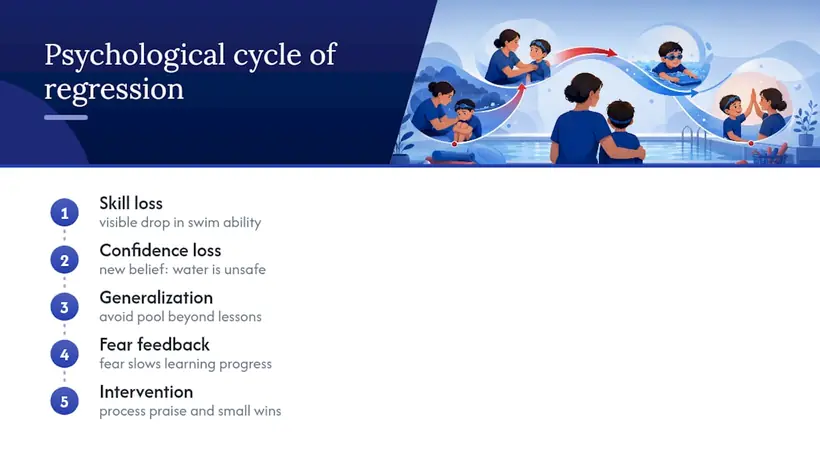 The Psychological Toll of Falling Behind in the Water, overview diagram